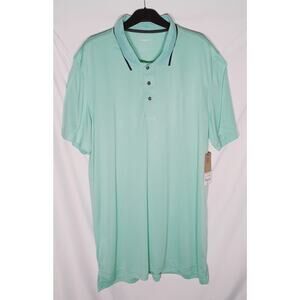 NWT The Foundry Men's XLT Short Sleeve Polo Seafoam/Green